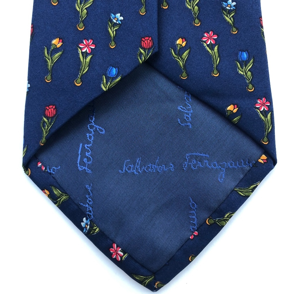 Vintage Ferragamo Silk Tie - Picture 5 of 8